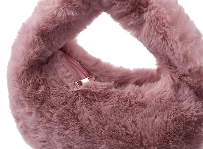 Сумочка плюшевая Розовая (29х34) ( 12-38092-202405-B11) - фото 3
