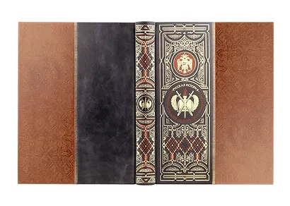 Русская история К.Н. Бестужева-Рюмина. Книга в коллекционном кожаном инкрустированном переплете ручной работы с окрашенным и золочёным обрезом - фото 3