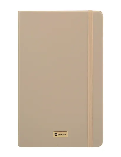 Книга для записей А5- 70л кл. "Universal" желт.металлик, инт.переплет, Schiller - фото 1