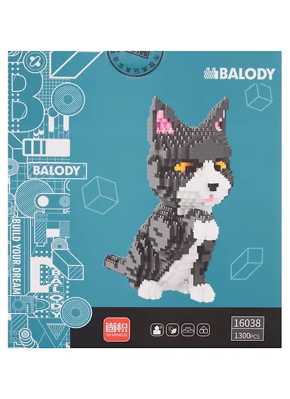 Конструктор пластиковый Balody "Котик-3" - фото 2