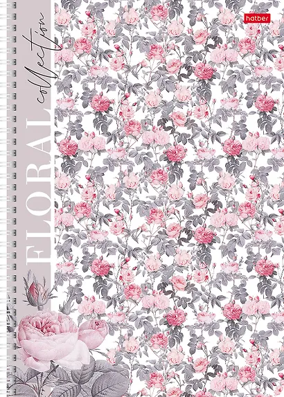 Тетрадь в клетку Hatber, Floral collection, А4, 80 листов, в ассортименте - фото 2