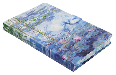 Книга для записей А5 112л кл. "Водяные лилии" цв.срез, магнитная застежка, ассорти - фото 9
