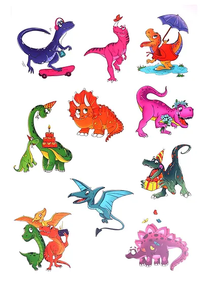 МАКСИ-РАСКРАСКА с наклейками. ДИНОЗАВРЫ - фото 2