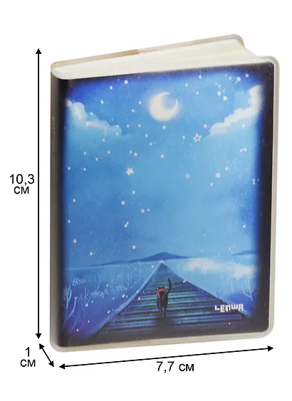 Записная книжка А7 80л кл. "Wait for you" карт.обл., с ПВХ-обложкой, тонир.внутр.блок, LENWA - фото 2