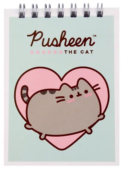 Блокнот А7 40л "Pusheen" евроспираль,выб.УФ-лак, ассорти - фото 3