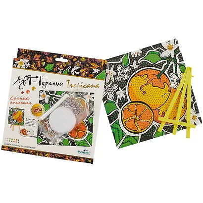 Алмазные узоры. Сочный апельсин - фото 2