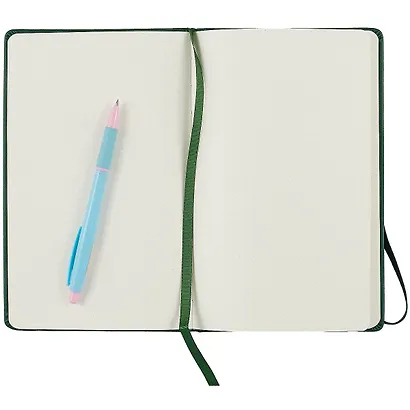 Книга для записей А5 96л тчк. "Joy Book. Еловый лес" иск.кожа, тв.переплет, ляссе, резинка, инд.уп. - фото 3