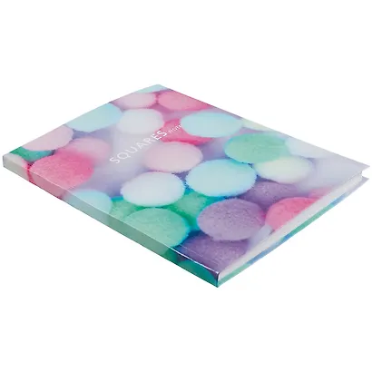 Книга для записей А5 96л кл. "Pom poms" интегр.перепл., глянцевая ламинация - фото 2