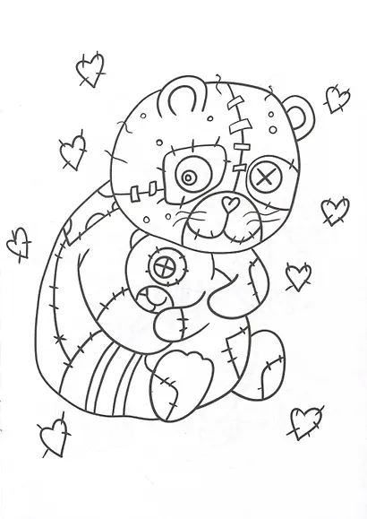 РАСКРАСКА - СТРАШИЛКА. НЯШНЫЕ МОНСТРЫ - фото 4