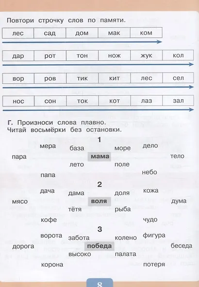 Чтение. Читаю словами. Тетрадь-помощница. Учебное пособие для учащихся начальных классов общеобразовательных организаций - фото 5