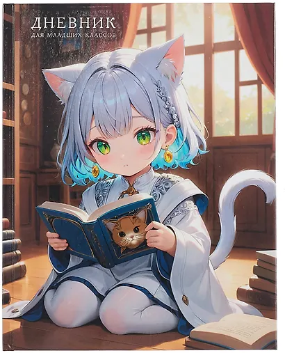 Дневник школьный «Милашка с книжкой», для младших классов, Listoff - фото 1