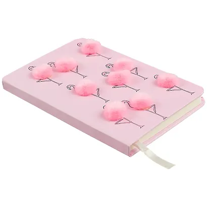 Записная книжка А6 110л лин. "Пушистый фламинго" 7БЦ - фото 2