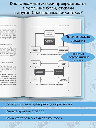 Психосоматика: как мозг придумывает болезни. 10 шагов к избавлению от тревоги и стресса. КПТ-воркбук - фото 5