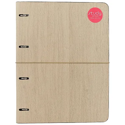 Тетрадь на кольцах в клетку InFolio, Wood, А4, 120 листов - фото 1