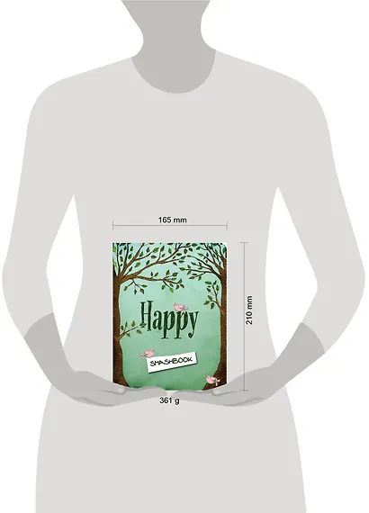 Смэшбук Happy (зеленый c наклейками) (160 стр) - фото 3