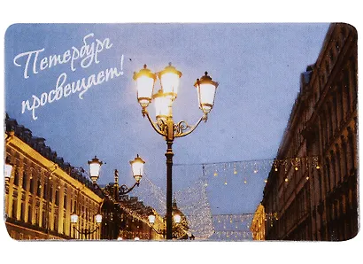 Магнит СПб Петербург просвещает (фото) (9х5,5) (винил) (МВ2019-004/012) - фото 1