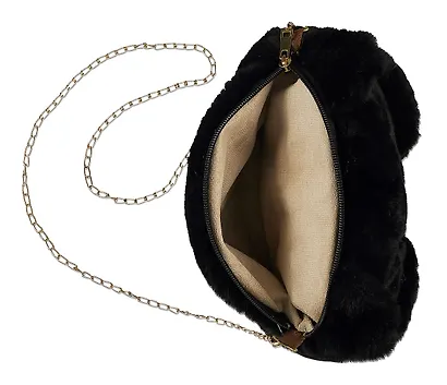 Сумочка плюшевая Котик черный (31х23) (12-04759-02) Bookvalno - фото 7