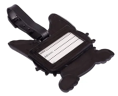 Багажная бирка на чемодан Котик черный (ПВХ) (9х9) (12-7348-Z2) - фото 3