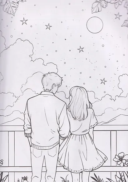 И пришла любовь... Раскраска в корейском стиле - фото 3