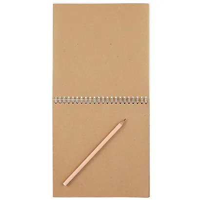 Альбом для эскизов, крафт, 40 листов, 19.5 х 19.5 см - фото 2