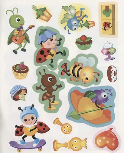 Божья коровка. Наклейки для малышей - фото 5