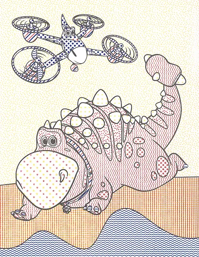 Водная раскраска для малышей. Турбозавры - фото 3