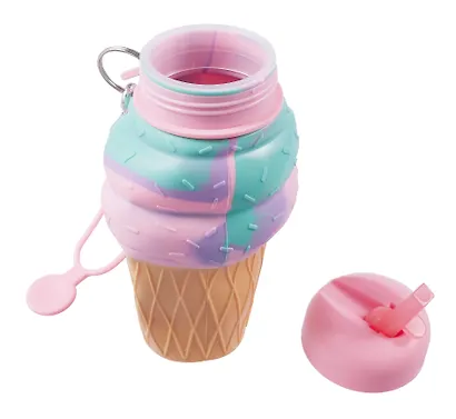 Бутылка складная Мороженое (силикон) (450мл) (12-34435-202405-B20) - фото 7