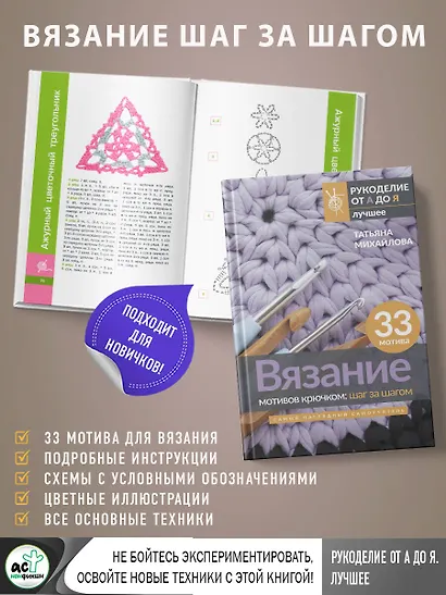Вязание мотивов крючком: шаг за шагом. Самый наглядный самоучитель - фото 6