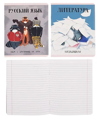 Тетради 48 листов 12 штук "Манул Манулыч" - фото 5