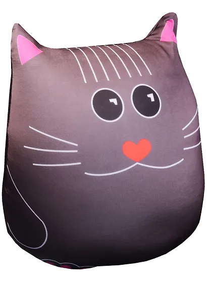 Игрушка-антистресс Котик серый (38х30) (АН2017-4) - фото 1