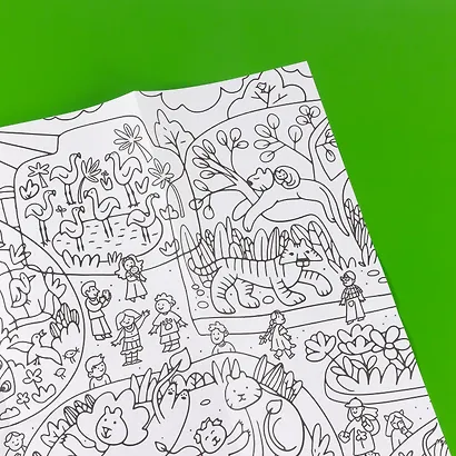 Зоопарк. Раскраска-плакат - фото 10