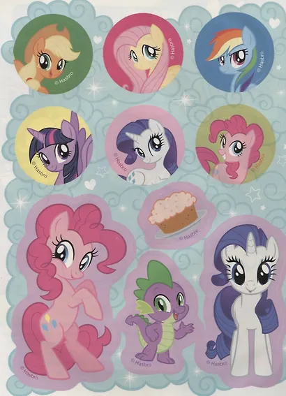 Мой маленький пони. Многоразовые наклейки с постером - фото 2