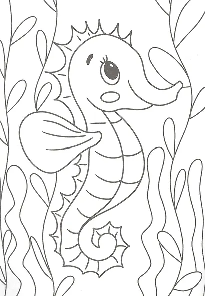 Раскраска. Кто живет в океане? - фото 2