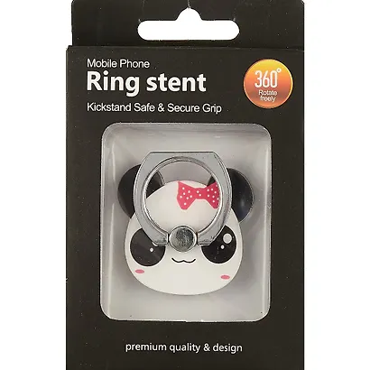 Держатель-кольцо для телефона Панда (металл) (коробка) - фото 2