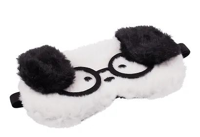 Маска для сна «Собачка белая в очках с черными ушами», плюш, Lafilaf - фото 4