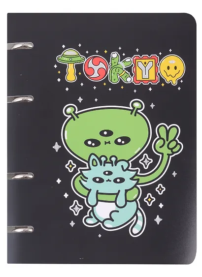 Тетрадь на кольцах в клетку Listoff, Tokyo, 100 листов - фото 1