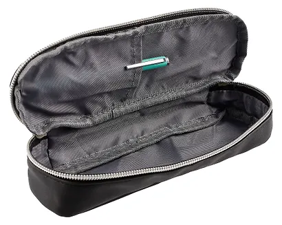 Пенал-косметичка 2 отделения, "Private" черный, 22*6*4 см - фото 4