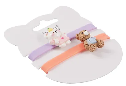 Набор парных браслетов Мишка и Котик (силикон) (12-04407-B81) (Lafilaf) - фото 7