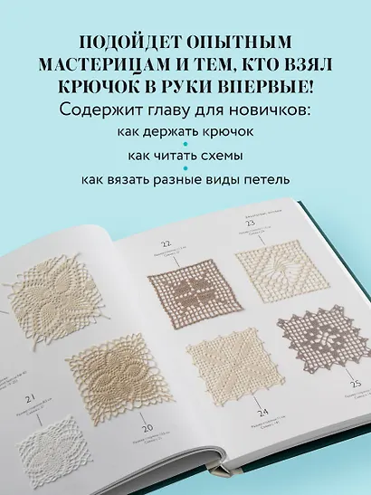 Большая книга ажурного вязания. 100 салфеток и мотивов крючком - фото 7