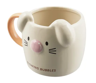 Кружка с ушками Кролик эмоции (керамика) (300 мл) (12-08068-930) - фото 4