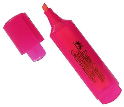 Текстовыделитель Faber-Castell, розовый 1-5 мм - фото 1