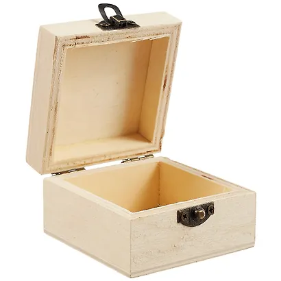 Набор для творчества. Шкатулка для росписи Квадрат 4*6,9*6,9 (дерево) - фото 2