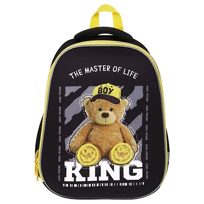Ранец "King" 2 отделения, 39*30*18 см, 2 кармана, анатомическая спинка, пенал, мешок для обуви - фото 2