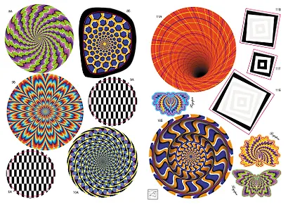 Оптические иллюзии с наклейками - фото 8