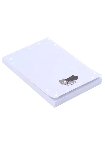 Блок для записей самоклеящийся 88*125мм 100л "Batcat", бумажный, инд. уп., MESHU - фото 2