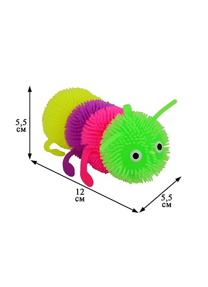 Игрушка Е-ёжики «Гусеница», 1Toy - фото 3