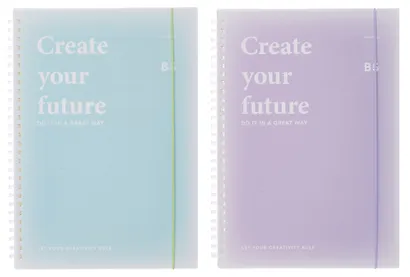 Тетрадь В5 70 листов в клетку "Light and Poem", резинка, в ассортименте, Yoi - фото 9