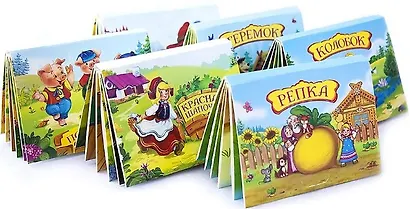 Набор "Коллекция любимых сказок": Красная Шапочка. Кот в сапогах. Три поросенка. Колобок. Репка. Теремок (комплект из 6 книг) - фото 3