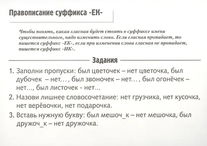 Правила русского языка в картинках. 2-3 классы (24 карточки) - фото 4