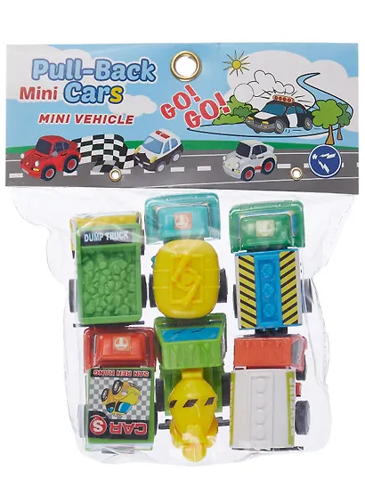 Набор машинок Мультяшные грузовики (6шт) - фото 11